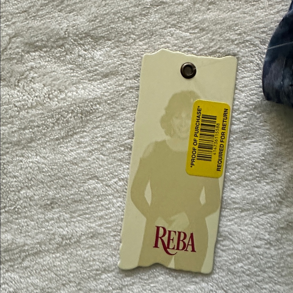 Reba NWT Short Sleeve Blue Animal Print Tee size M - Picture 5 of 7